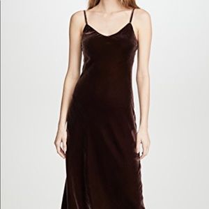 HATCH COLLECTION, velvet slip dress